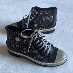UGG Australia waterproof Boots Black and Gray Logo Ugg Size 6